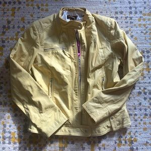 Danier Yellow Leather Jacket